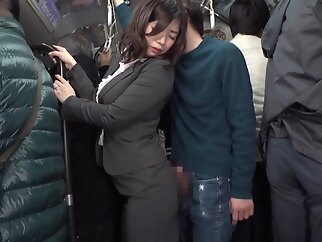 Xxx Video UI2201- Office Lady Mature Mother Accepting Molestation On A Crowded Bus big cock big ass